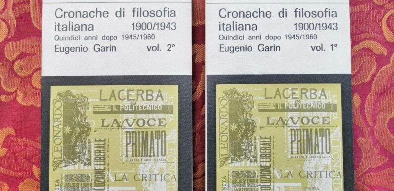 CRONACHE DI FILOSOFIA ITALIANA